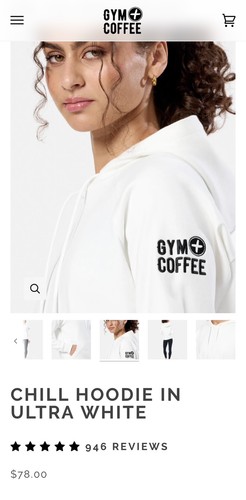 Gym coffee chill sweatshirt - coffee,